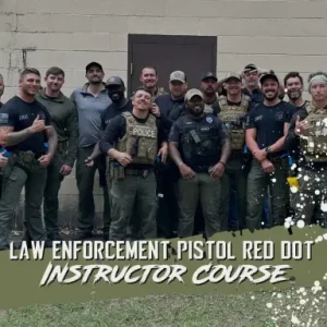 law enforcement pistol red dot course